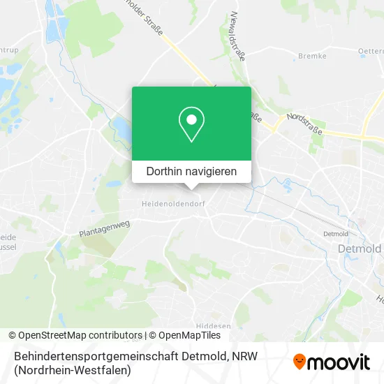 Behindertensportgemeinschaft Detmold Karte