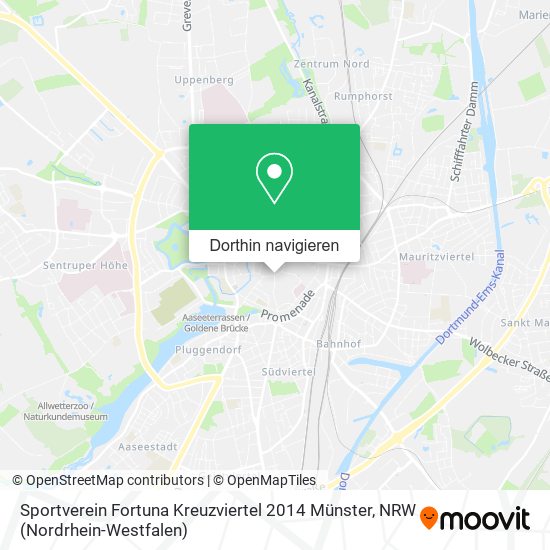 Sportverein Fortuna Kreuzviertel 2014 Münster Karte