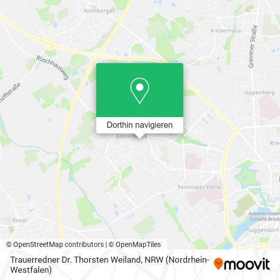 Trauerredner Dr. Thorsten Weiland Karte