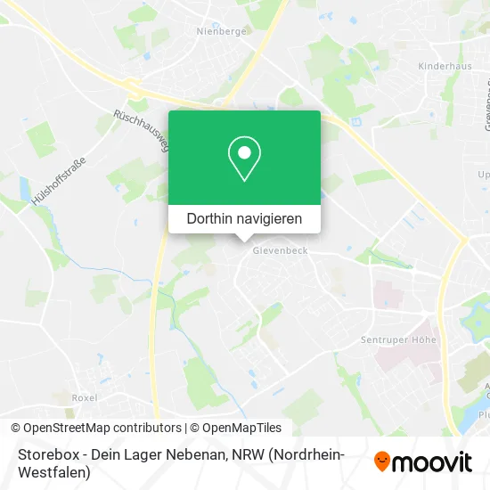 Storebox - Dein Lager Nebenan Karte