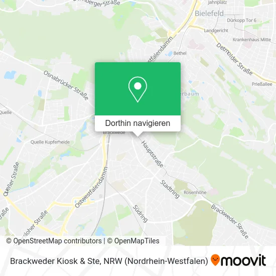 Brackweder Kiosk & Ste Karte