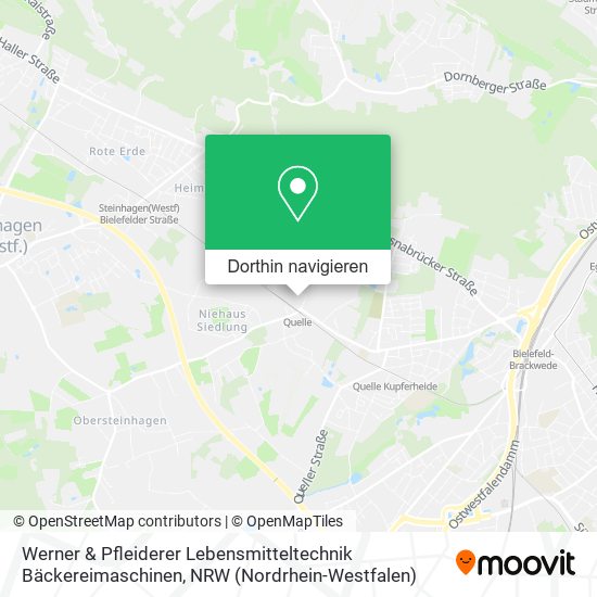 Werner & Pfleiderer Lebensmitteltechnik Bäckereimaschinen Karte
