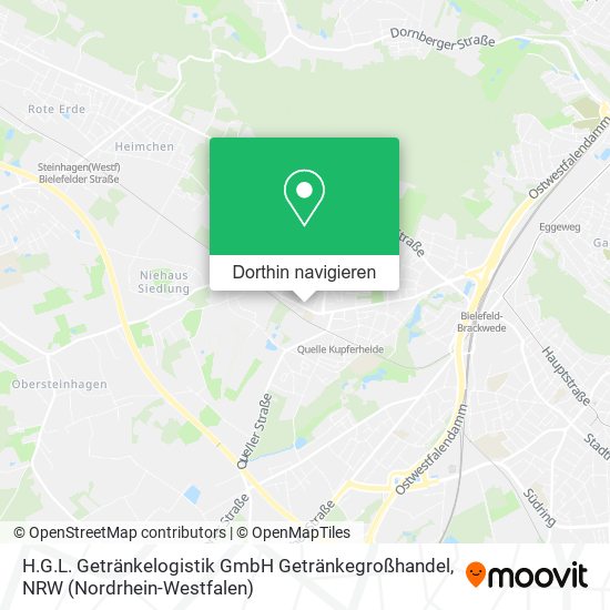 H.G.L. Getränkelogistik GmbH Getränkegroßhandel Karte