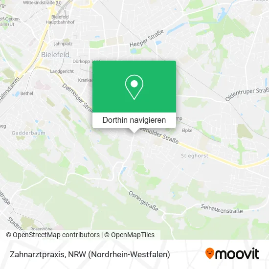 Zahnarztpraxis Karte