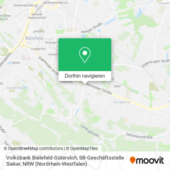 Volksbank Bielefeld-Gütersloh, SB-Geschäftsstelle Sieker Karte