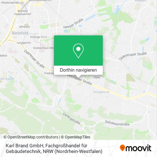 Karl Brand GmbH, Fachgroßhandel für Gebäudetechnik Karte