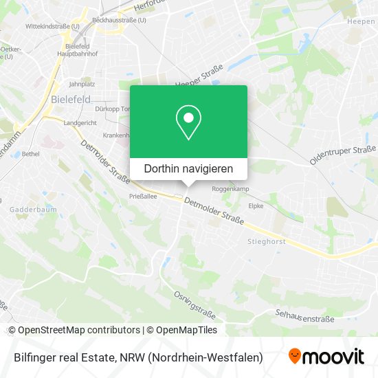 Bilfinger real Estate Karte