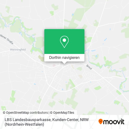 LBS Landesbausparkasse, Kunden-Center Karte