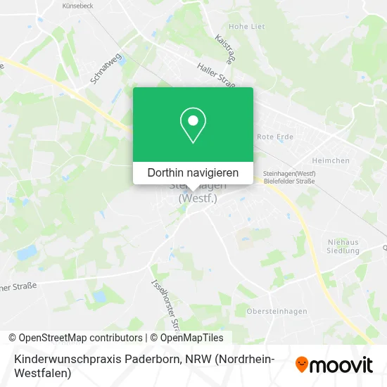 Kinderwunschpraxis Paderborn Karte