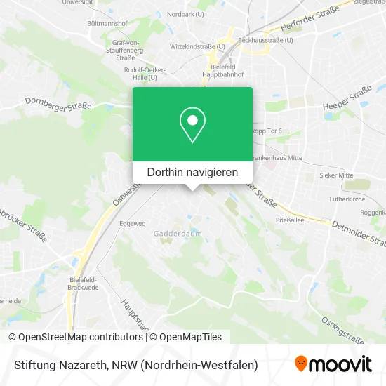 Stiftung Nazareth Karte