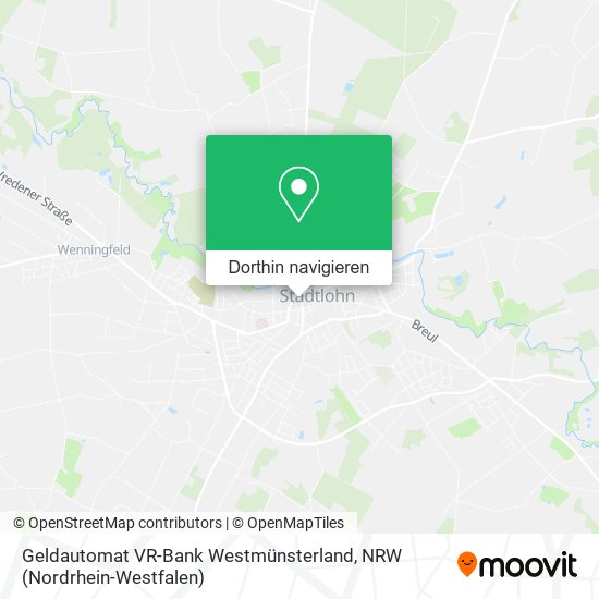 Geldautomat VR-Bank Westmünsterland Karte