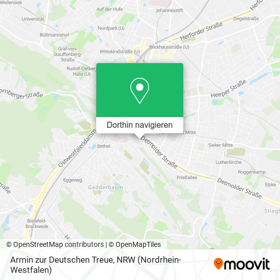 Armin zur Deutschen Treue Karte