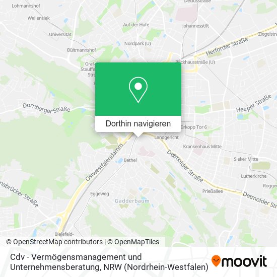Cdv - Vermögensmanagement und Unternehmensberatung Karte