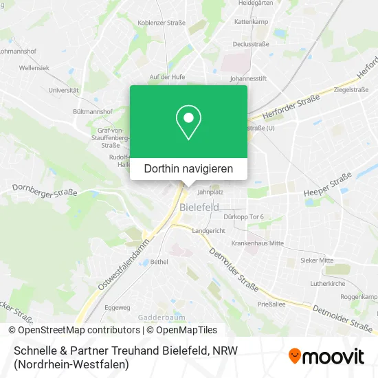 Schnelle & Partner Treuhand Bielefeld Karte