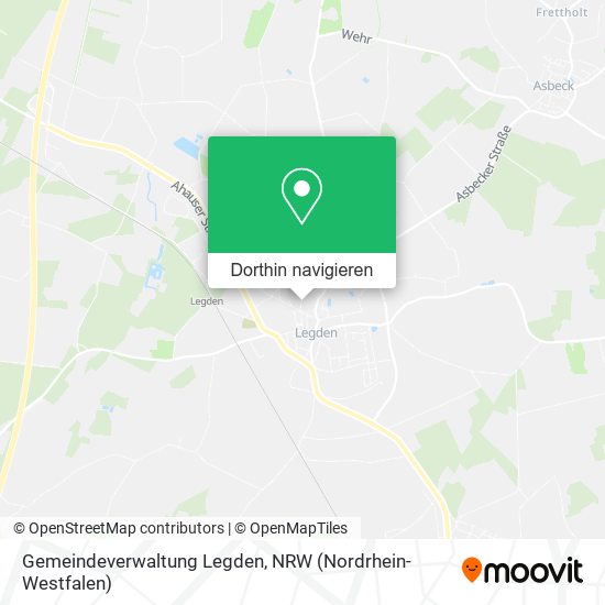 Gemeindeverwaltung Legden Karte