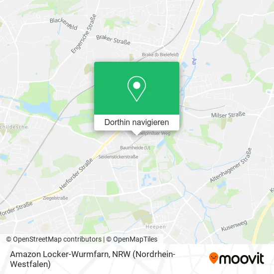 Amazon Locker-Wurmfarn Karte