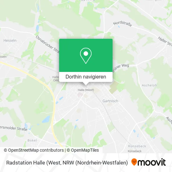 Radstation Halle Karte