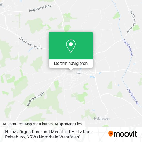 Heinz-Jürgen Kuse und Mechthild Hertz Kuse Reisebüro Karte