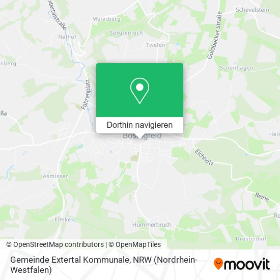 Gemeinde Extertal Kommunale Karte