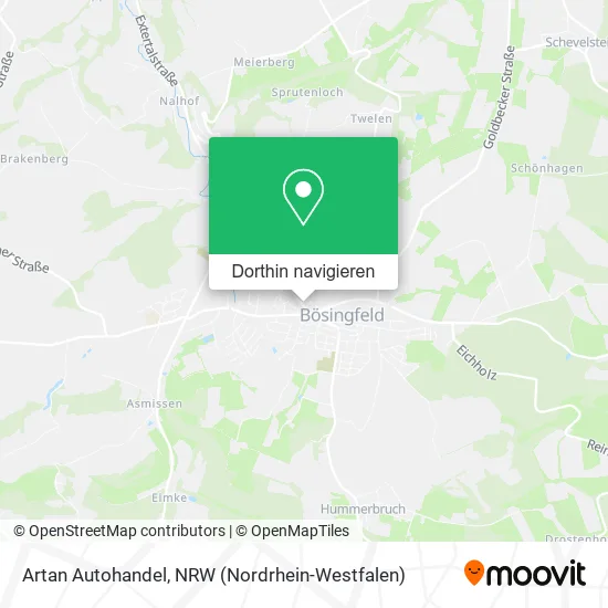 Artan Autohandel Karte