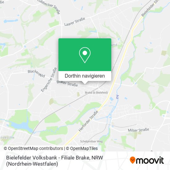 Bielefelder Volksbank - Filiale Brake Karte