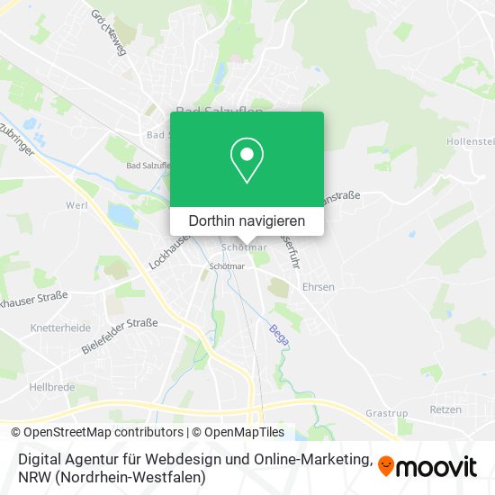 Digital Agentur für Webdesign und Online-Marketing Karte