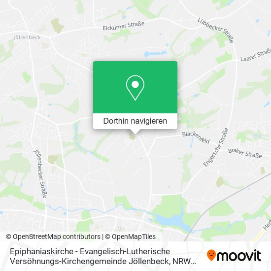 Epiphaniaskirche - Evangelisch-Lutherische Versöhnungs-Kirchengemeinde Jöllenbeck Karte