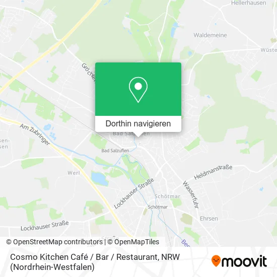 Cosmo Kitchen Café / Bar / Restaurant Karte