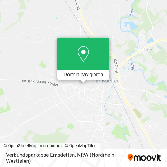 Verbundsparkasse Emsdetten Karte