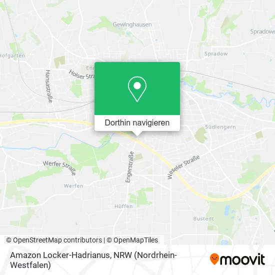 Amazon Locker-Hadrianus Karte