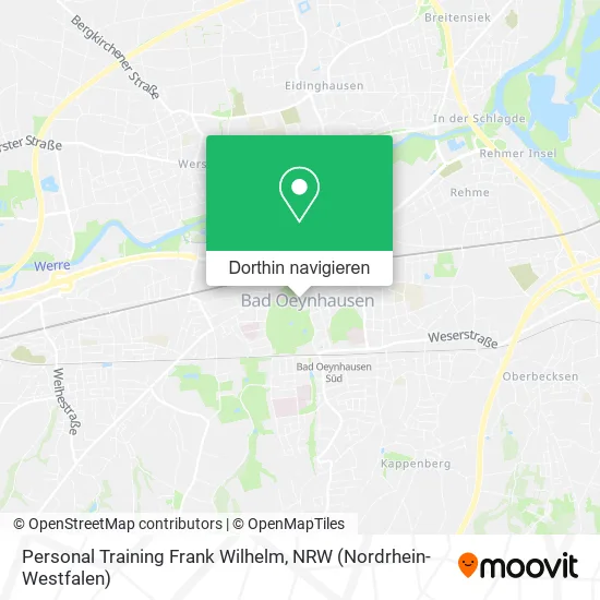 Personal Training Frank Wilhelm Karte