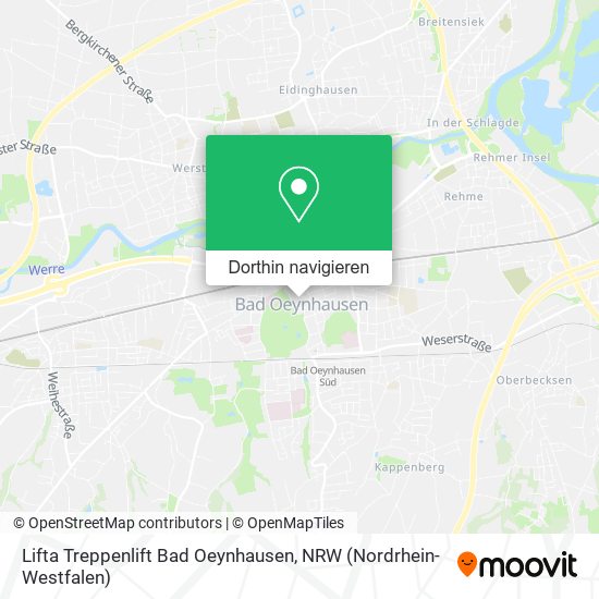 Lifta Treppenlift Bad Oeynhausen Karte