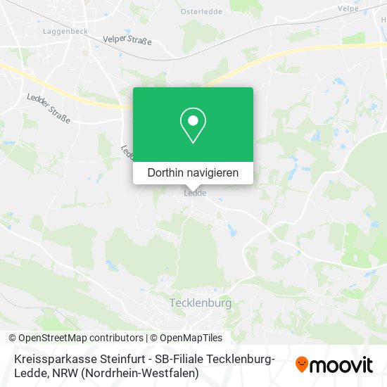 Kreissparkasse Steinfurt - SB-Filiale Tecklenburg-Ledde Karte