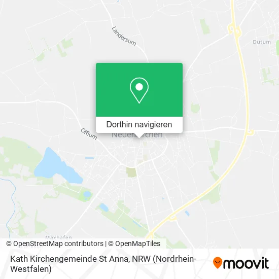 Kath Kirchengemeinde St Anna Karte