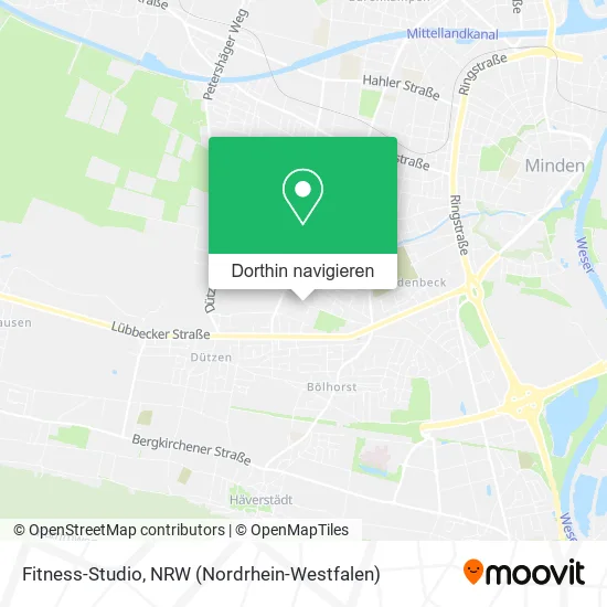 Fitness-Studio Karte