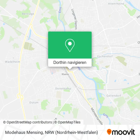 Modehaus Mensing Karte