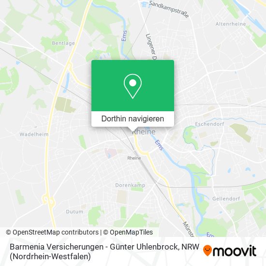 Barmenia Versicherungen - Günter Uhlenbrock Karte