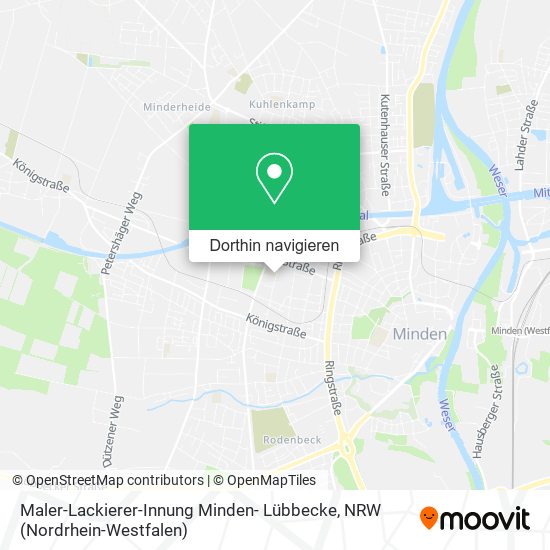 Maler-Lackierer-Innung Minden- Lübbecke Karte