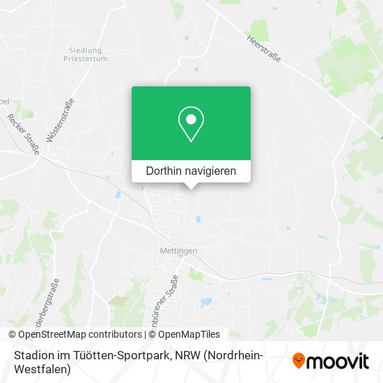 Stadion im Tüötten-Sportpark Karte
