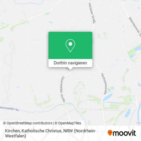 Kirchen, Katholische Christus Karte