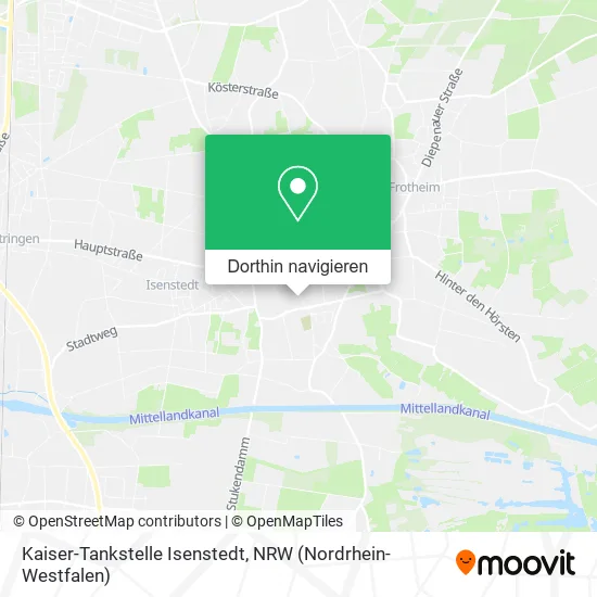 Kaiser-Tankstelle Isenstedt Karte