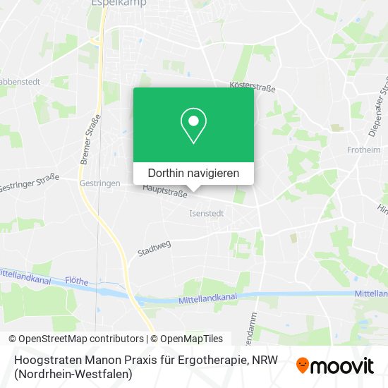 Hoogstraten Manon Praxis für Ergotherapie Karte