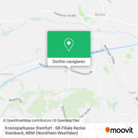 Kreissparkasse Steinfurt - SB-Filiale Recke-Steinbeck Karte