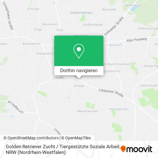 Golden Retriever Zucht / Tiergestützte Soziale Arbeit Karte