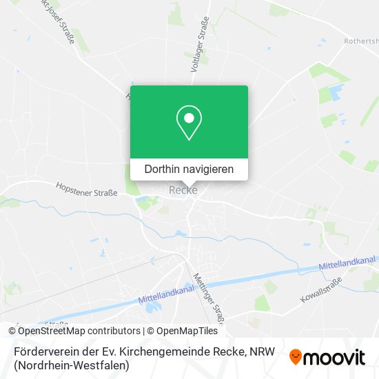 Förderverein der Ev. Kirchengemeinde Recke Karte