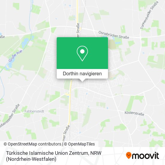Türkische Islamische Union Zentrum Karte