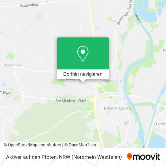 Aktiver auf den Pfoten Karte