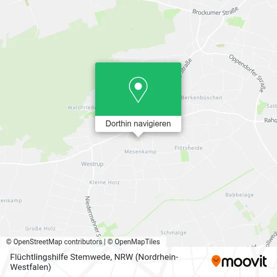 Flüchtlingshilfe Stemwede Karte