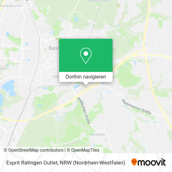 Esprit Ratingen Outlet Karte