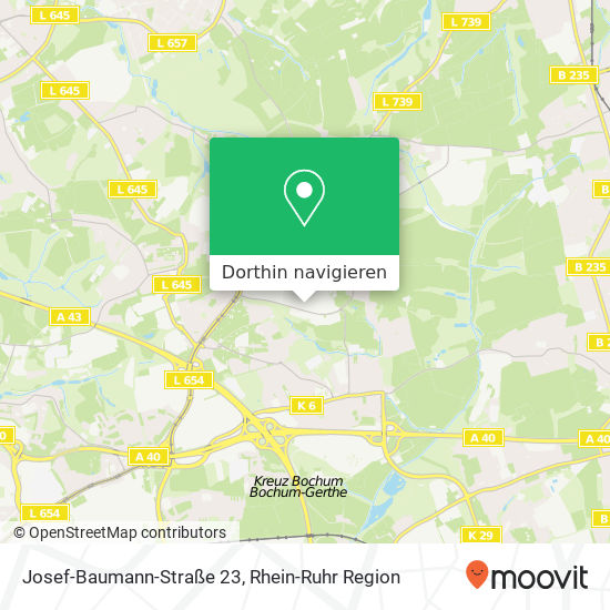Josef-Baumann-Straße 23 Karte
